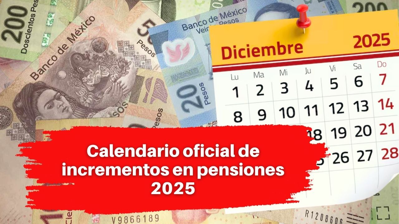 Calendario oficial de incrementos en pensiones 2025 : cantidades actualizadas y calendario mensual